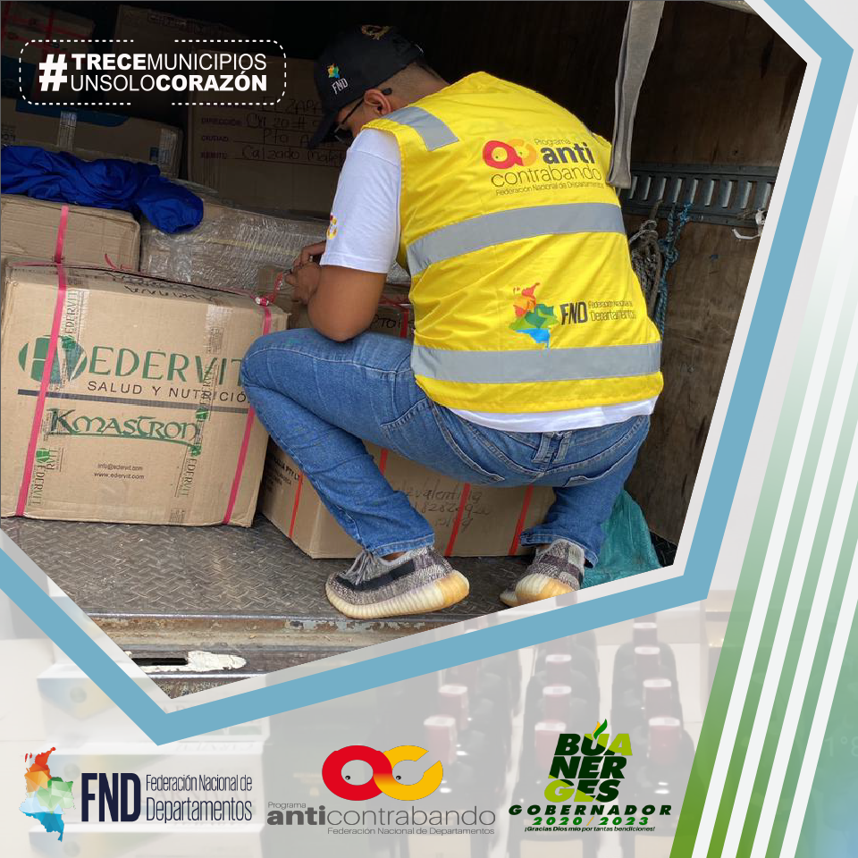 El Equipo Anti-Contrabando de la Secretaria de Hacienda liderada por el doctor Johnn Freddy Peña Ramírez y la oficina de Rentas del Departamento
