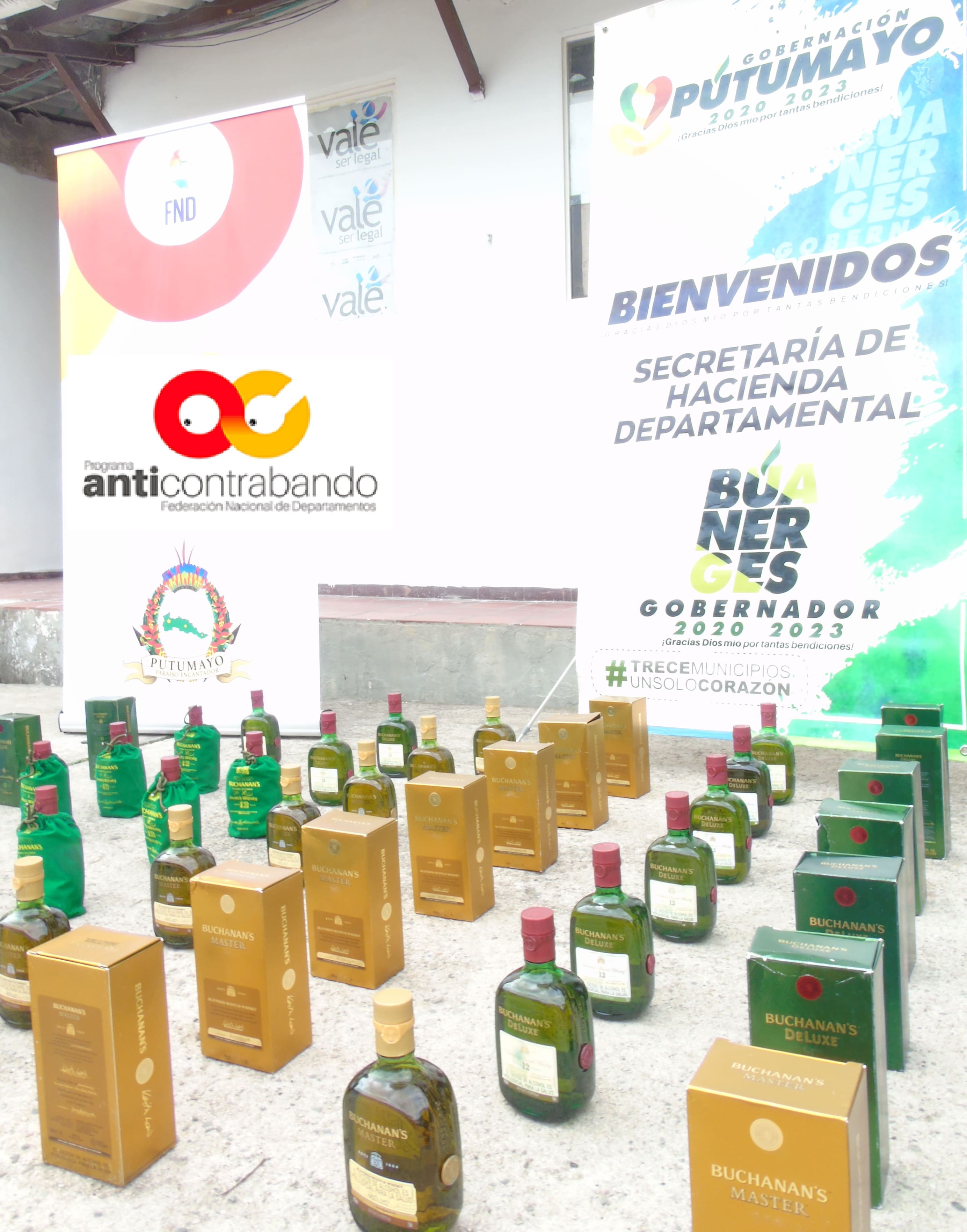 Licor de Contrabando fue aprehendido en Villagarzón y Vereda el Pepino